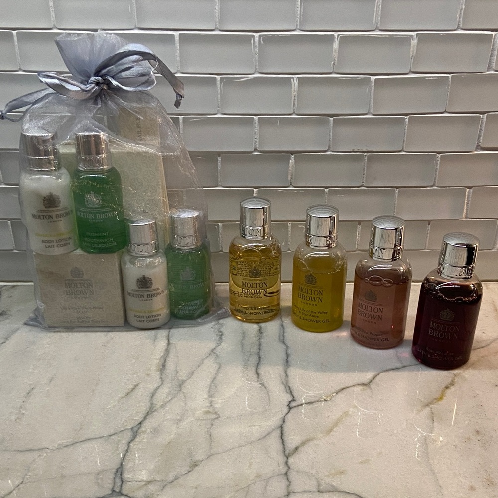 Molton Brown Lot Travel Size Skincare Soap Bath Shower Gel Body Lotion 12 pieces